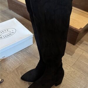 Steve Madden Black Heeled Boots